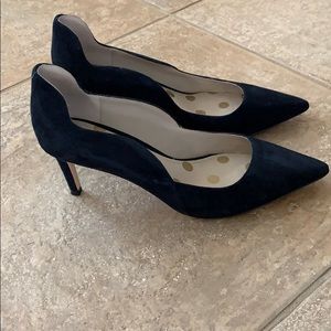 Boden Navy Suede Heels - 2 3/4 inch heel